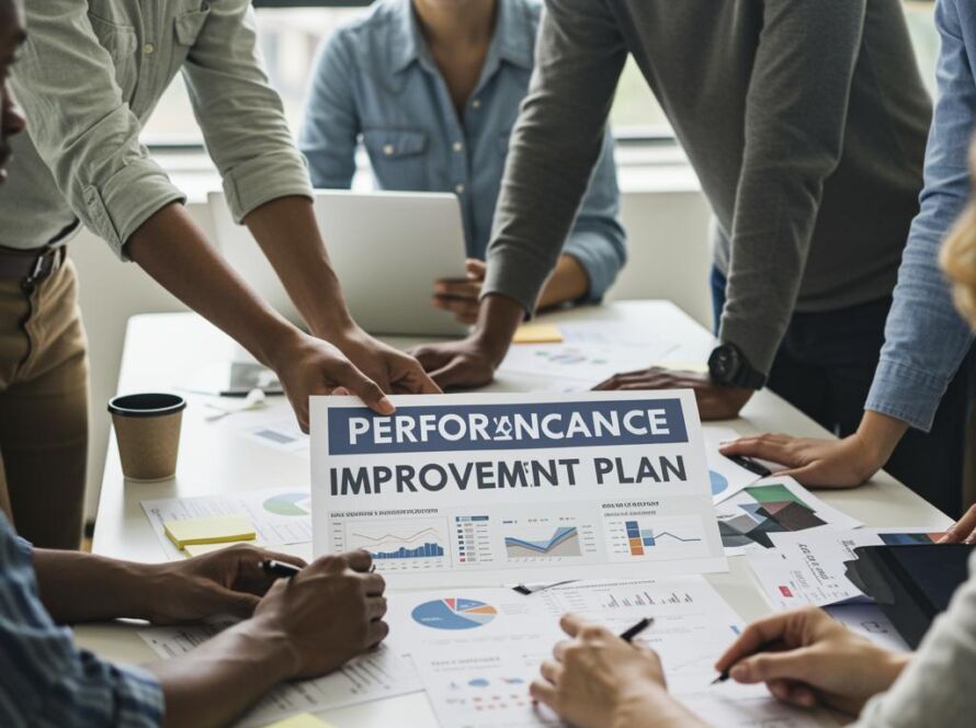 Create a featured image for a post about: Performance improvement plan