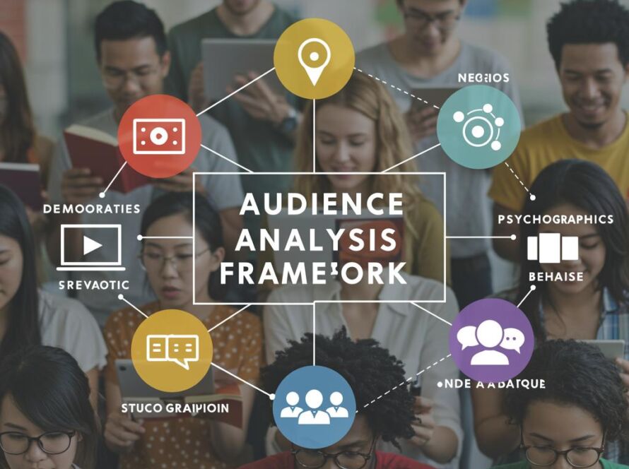 Create a featured image for a post about: Audience analysis framework
