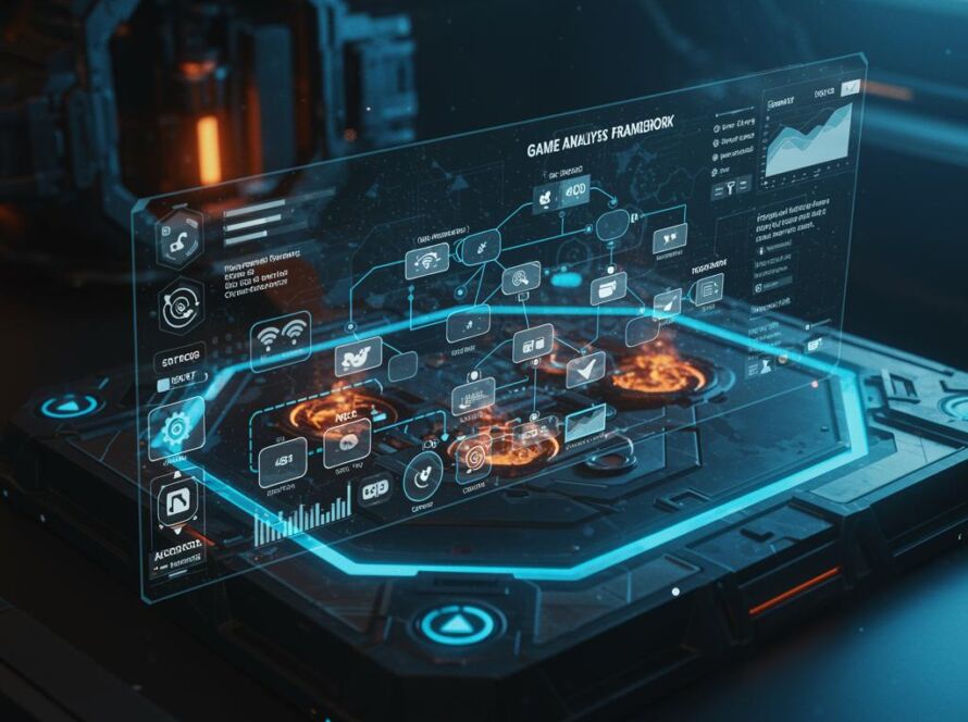 Create a featured image for a post about: Game analysis framework