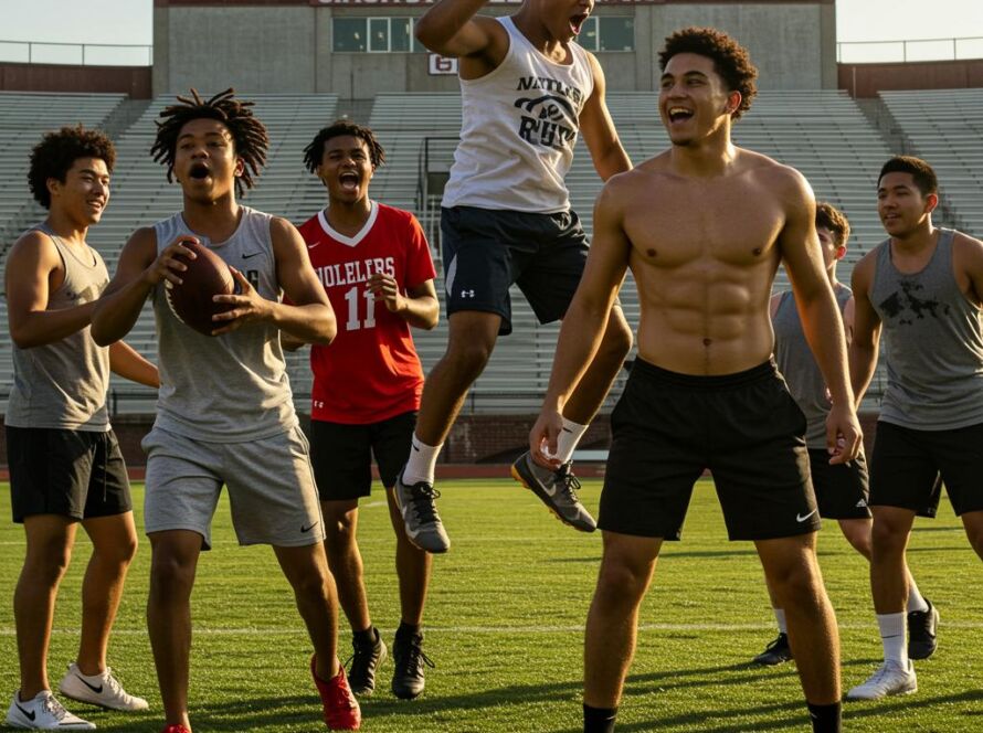 Create a featured image for a post about: Athletic recruitment process