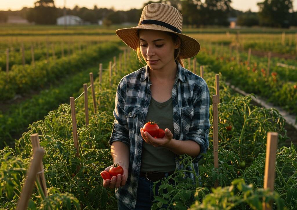 Create a featured image for a post about: Sustainable agriculture practices