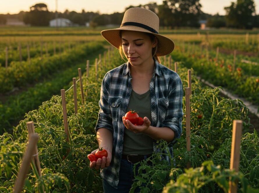 Create a featured image for a post about: Sustainable agriculture practices