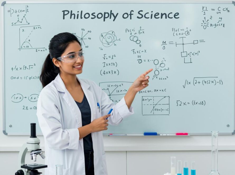 Create a featured image for a post about: Philosophy of science explanation