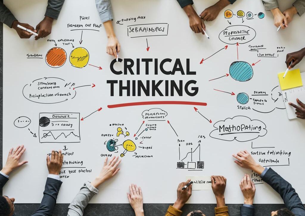Create a featured image for a post about: Critical thinking methodology
