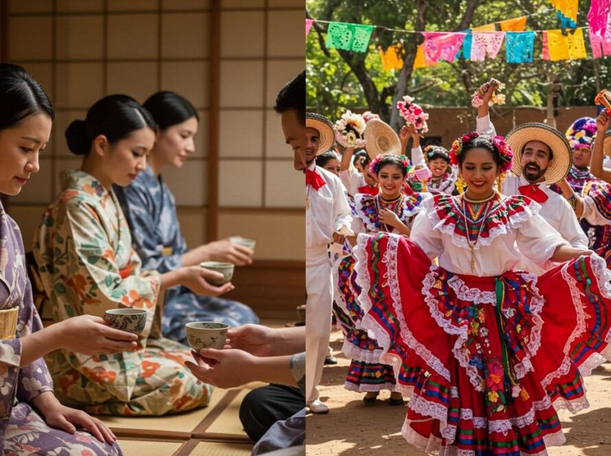 Create a featured image for a post about: Cultural practice comparison