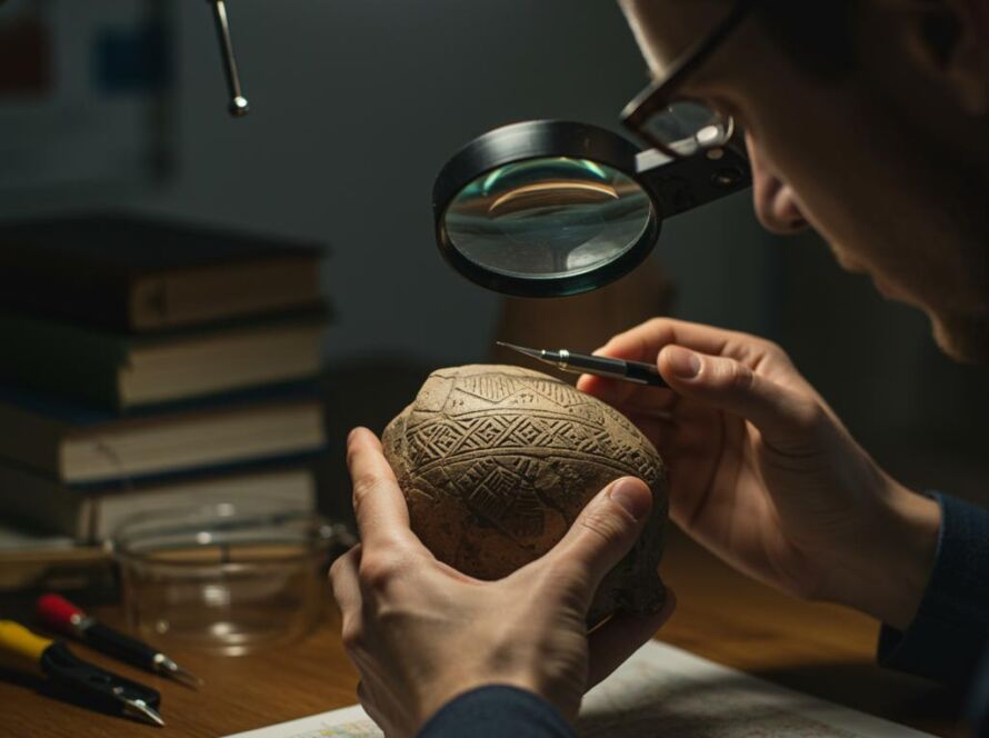 Create a featured image for a post about: Cultural artifact analysis
