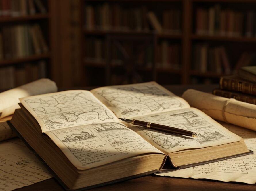 Create a featured image for a post about: Historical methodology guide