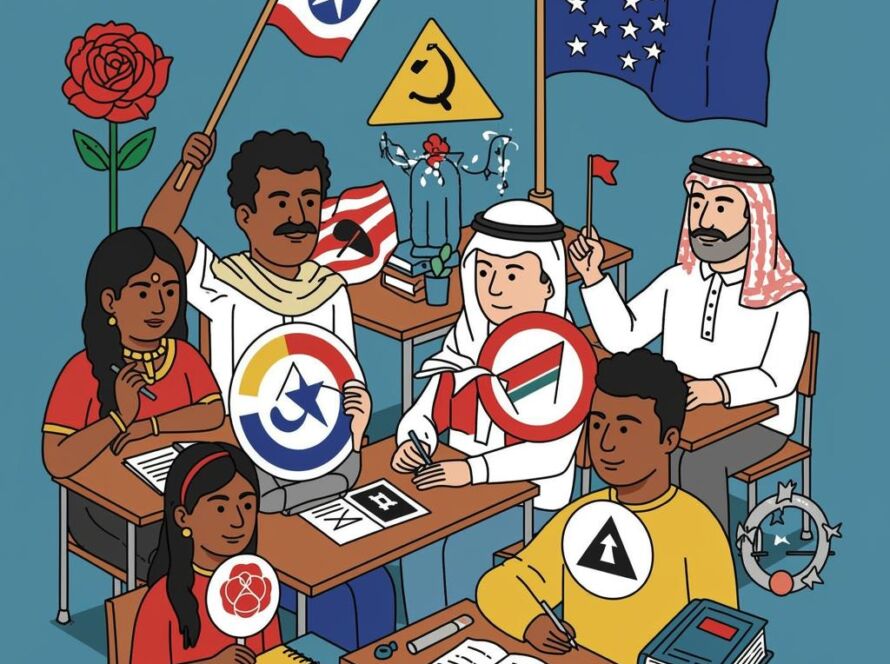 Create a featured image for a post about: Political ideology explanation