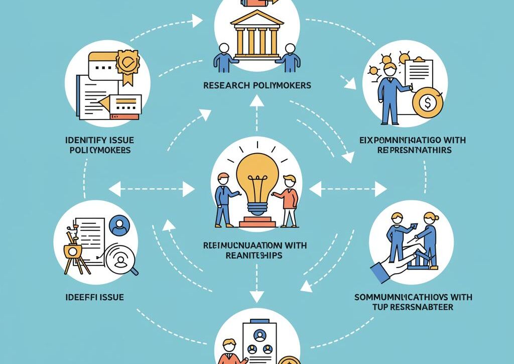Create a featured image for a post about: Lobbying process explanation