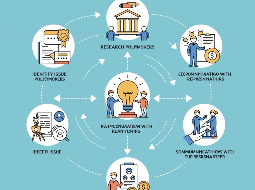 Create a featured image for a post about: Lobbying process explanation