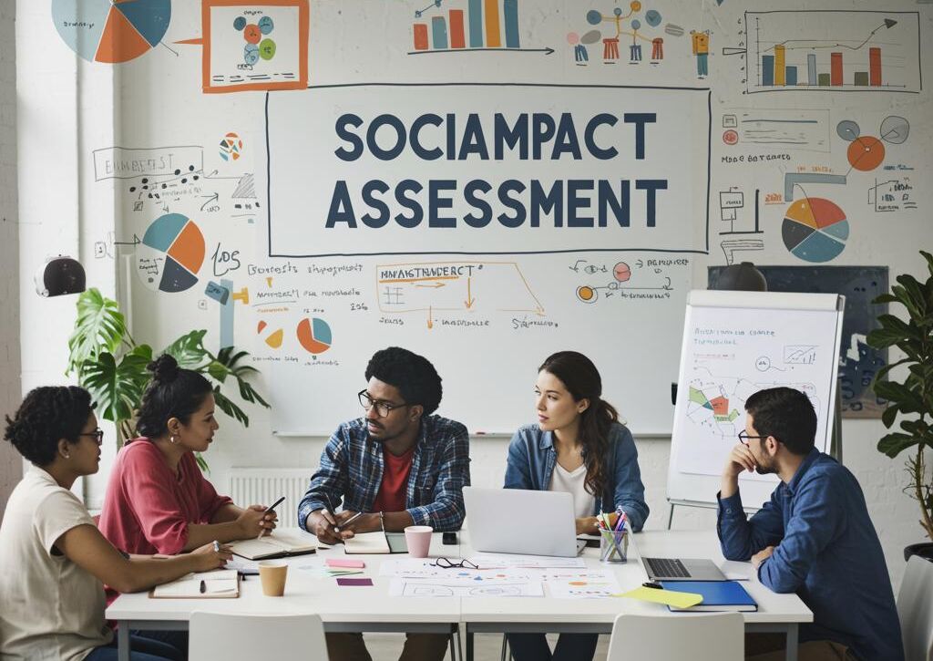 Create a featured image for a post about: Social impact assessment