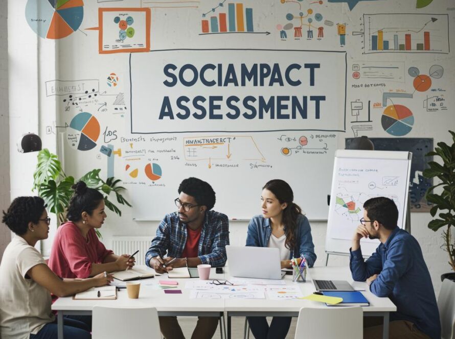Create a featured image for a post about: Social impact assessment