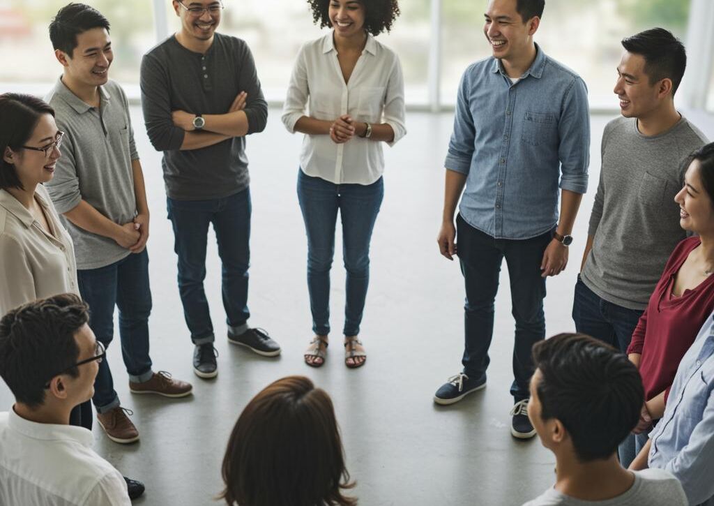 Create a featured image for a post about: Trust building strategies