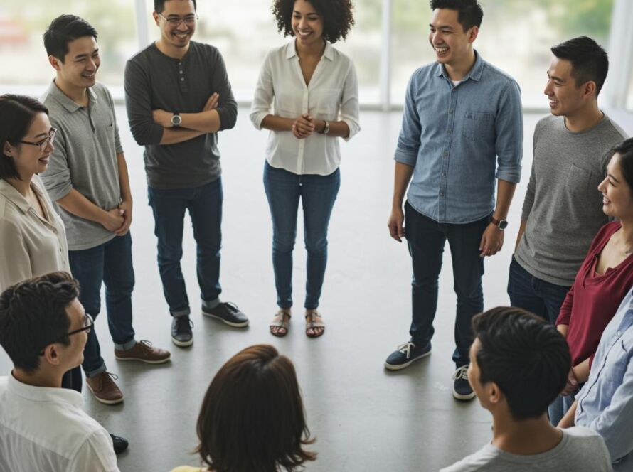 Create a featured image for a post about: Trust building strategies