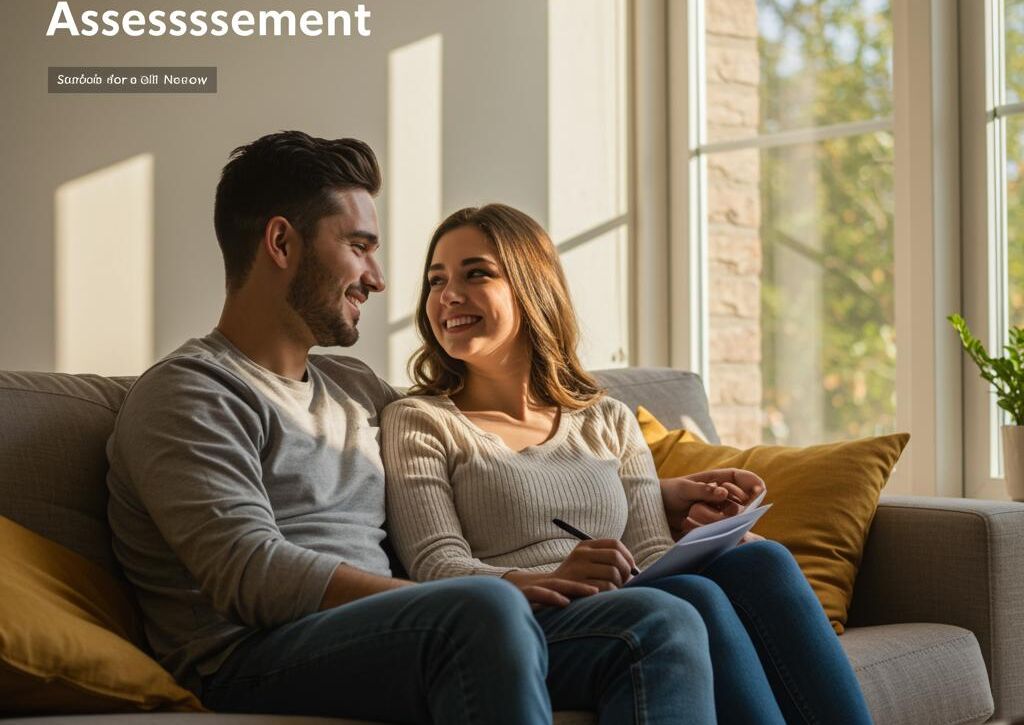 Create a featured image for a post about: Relationship health assessment