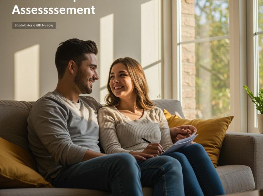 Create a featured image for a post about: Relationship health assessment