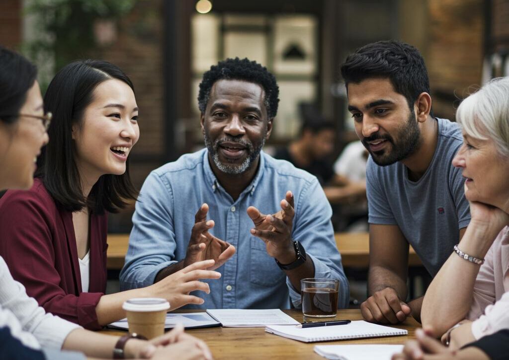 Create a featured image for a post about: Cultural communication differences