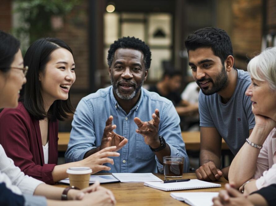 Create a featured image for a post about: Cultural communication differences