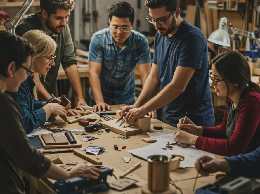 Create a featured image for a post about: Hobby community engagement