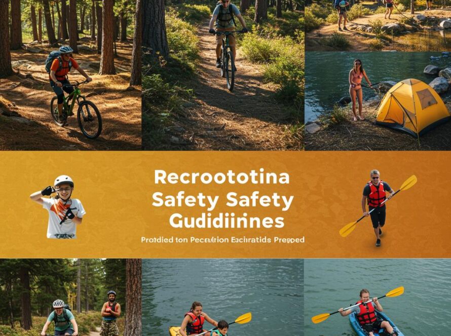 Create a featured image for a post about: Recreational safety guidelines