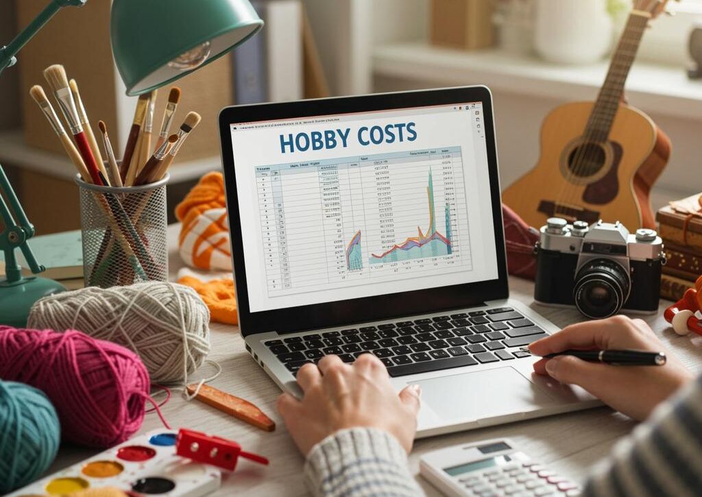 Create a featured image for a post about: Hobby cost analysis
