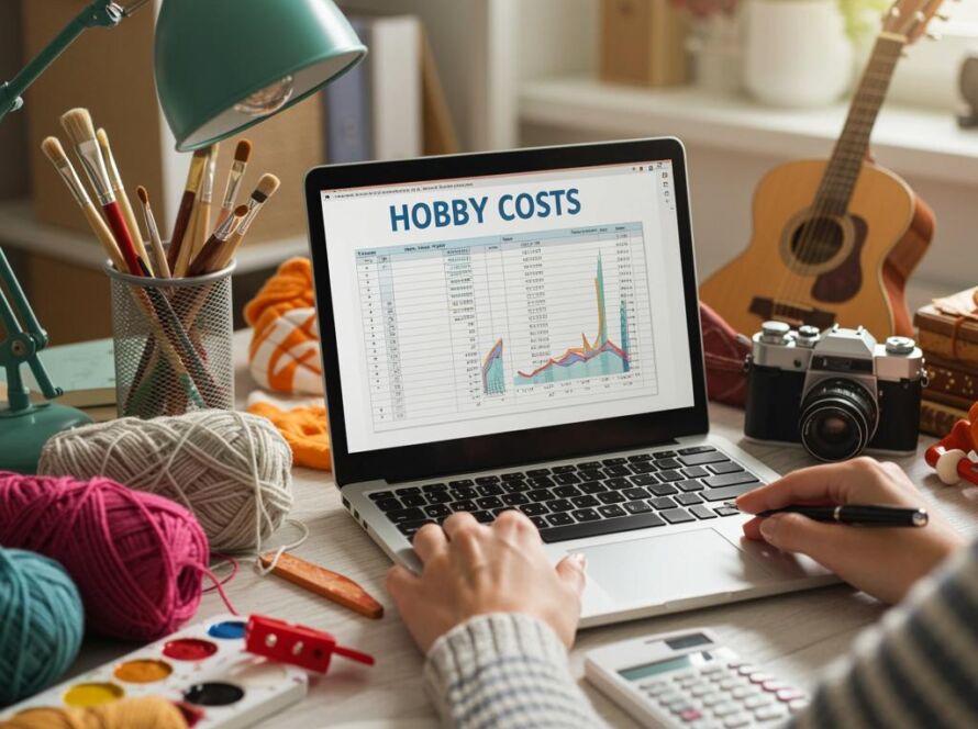 Create a featured image for a post about: Hobby cost analysis