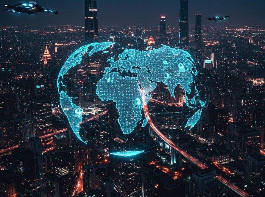 Create a featured image for a post about: Future scenario development