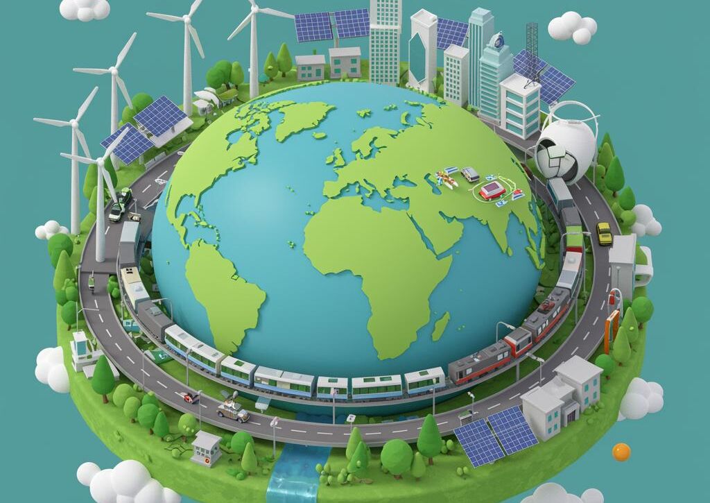 Create a featured image for a post about: Future environmental solutions