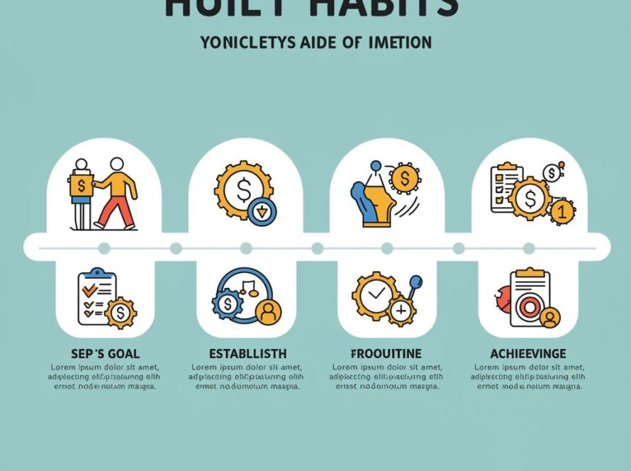 Create a featured image for a post about: Habit formation guide
