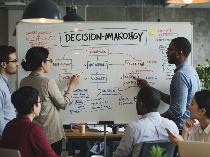 Create a featured image for a post about: Decision-making methodology