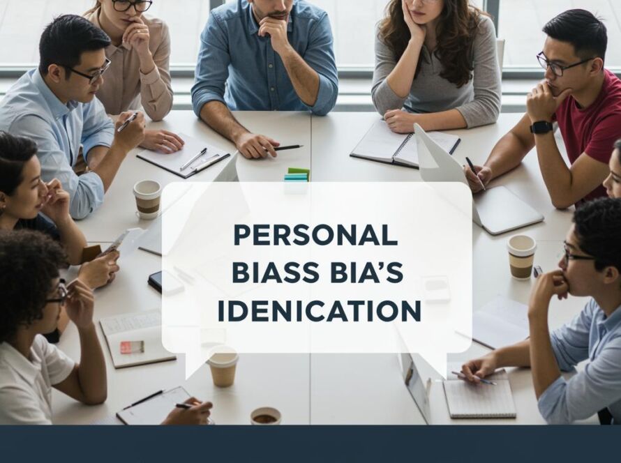 Create a featured image for a post about: Personal bias identification