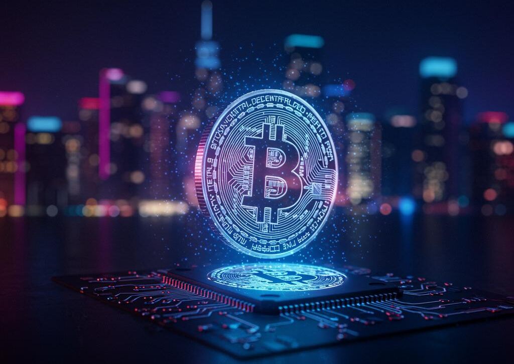 Create a featured image for a post about: Cryptocurrency explanation