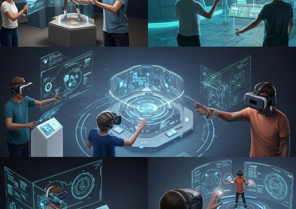 Create a featured image for a post about: Virtual reality applications