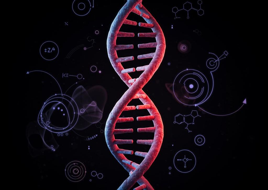 Create a featured image for a post about: Genetic engineering discussion