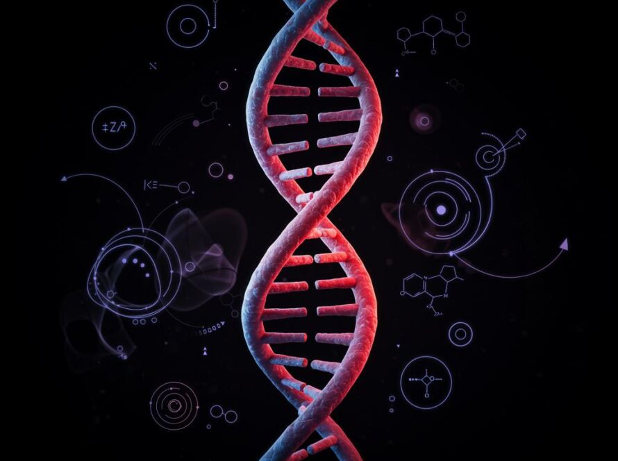 Create a featured image for a post about: Genetic engineering discussion