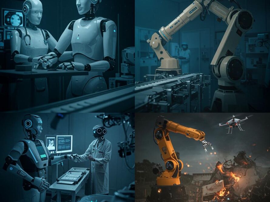Create a featured image for a post about: Robotics technology overview