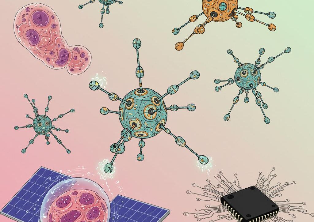 Create a featured image for a post about: Nanotechnology applications