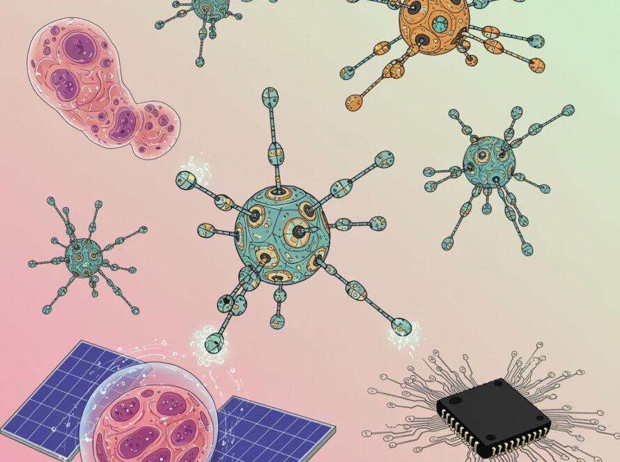 Create a featured image for a post about: Nanotechnology applications