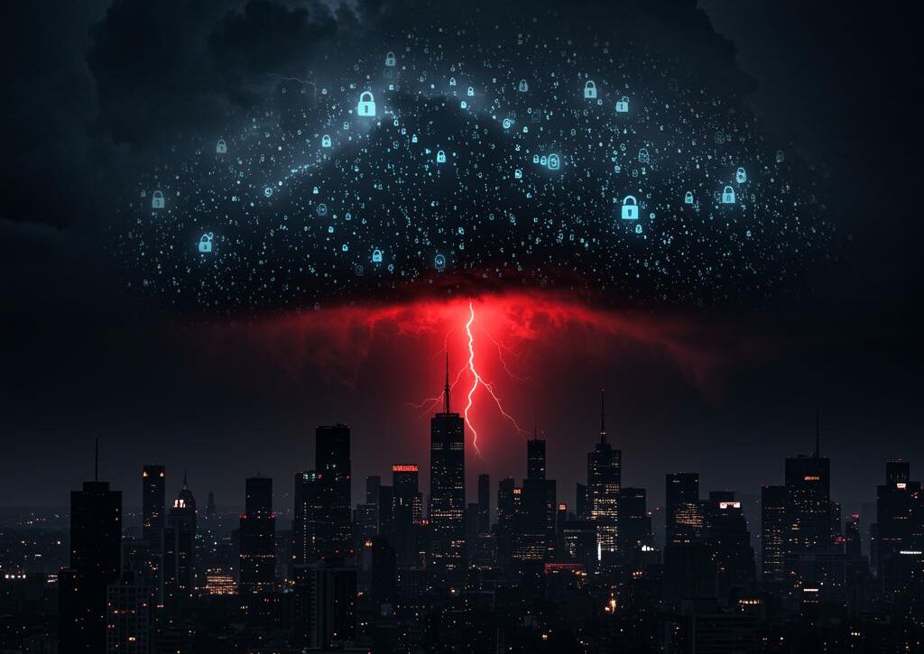 Create a featured image for a post about: Cybersecurity threat assessment