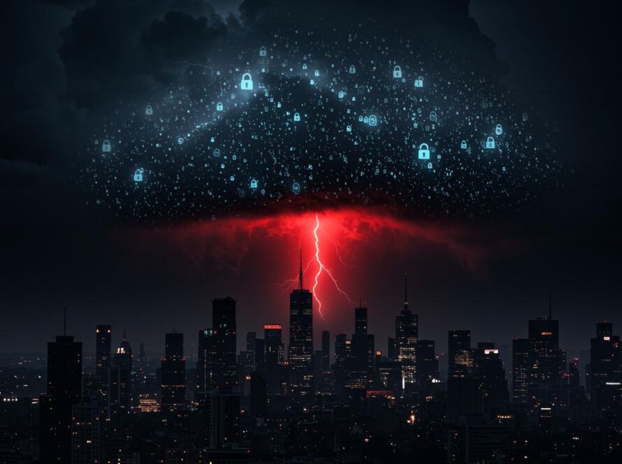 Create a featured image for a post about: Cybersecurity threat assessment