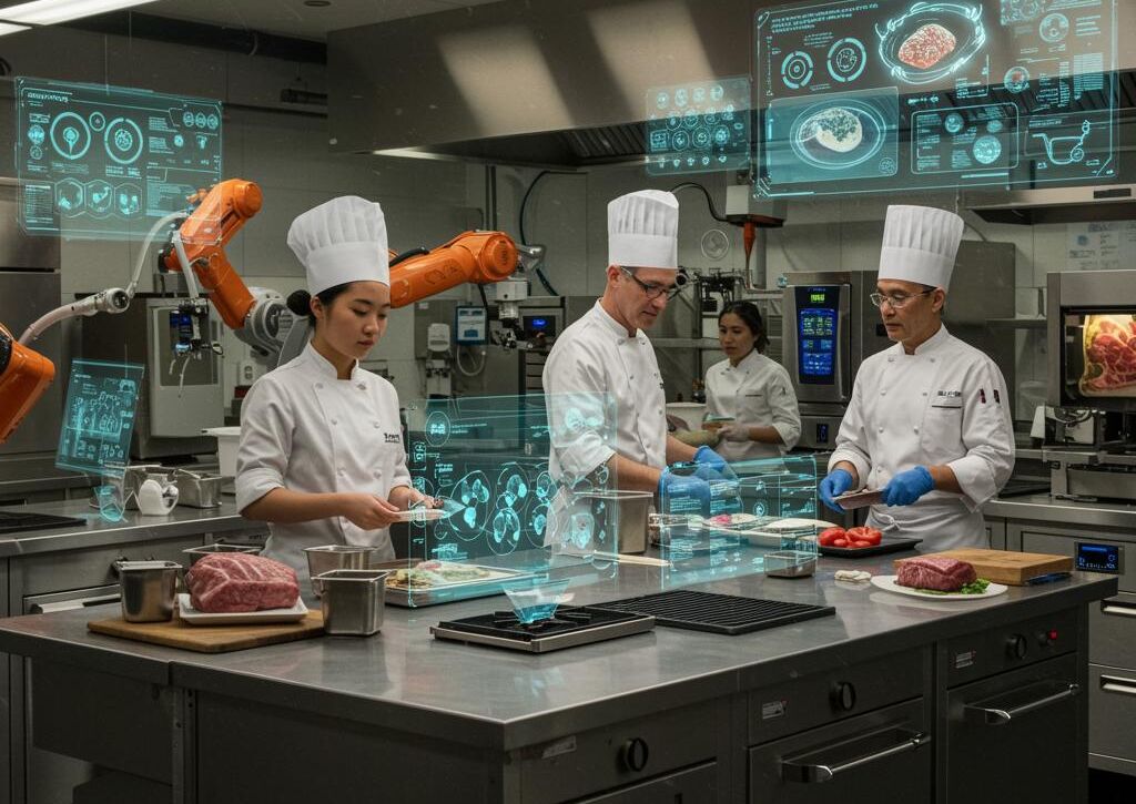 Create a featured image for a post about: Future of food innovation