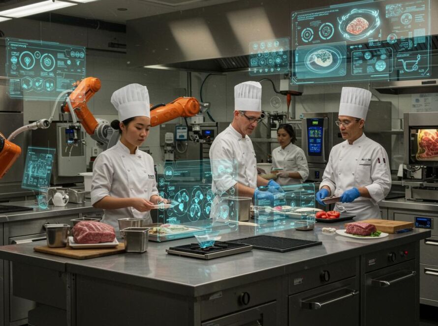 Create a featured image for a post about: Future of food innovation