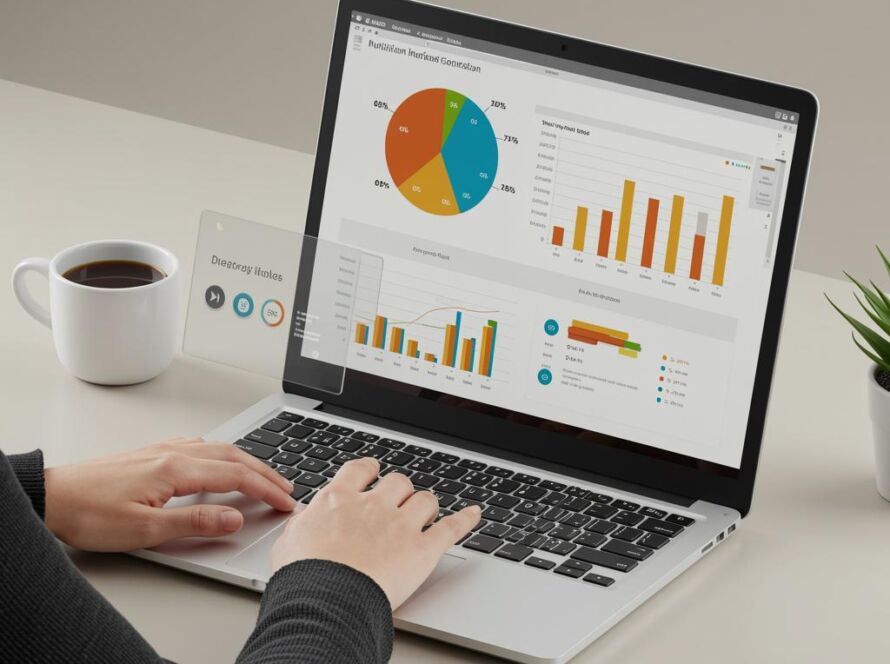 Create a featured image for a post about: Nutritional information generator dietary visualization