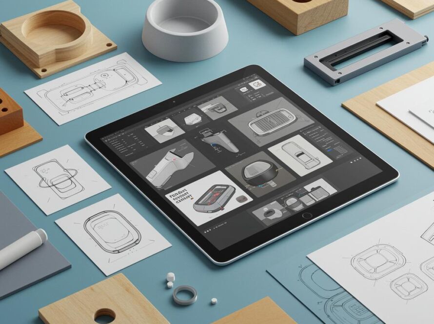 Create a featured image for a post about: Product concept generator visualization options