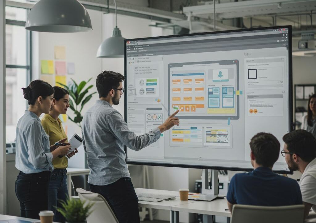 Create a featured image for a post about: User interface generator interaction design