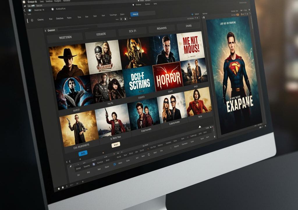 Create a featured image for a post about: Movie poster generator genre conventions