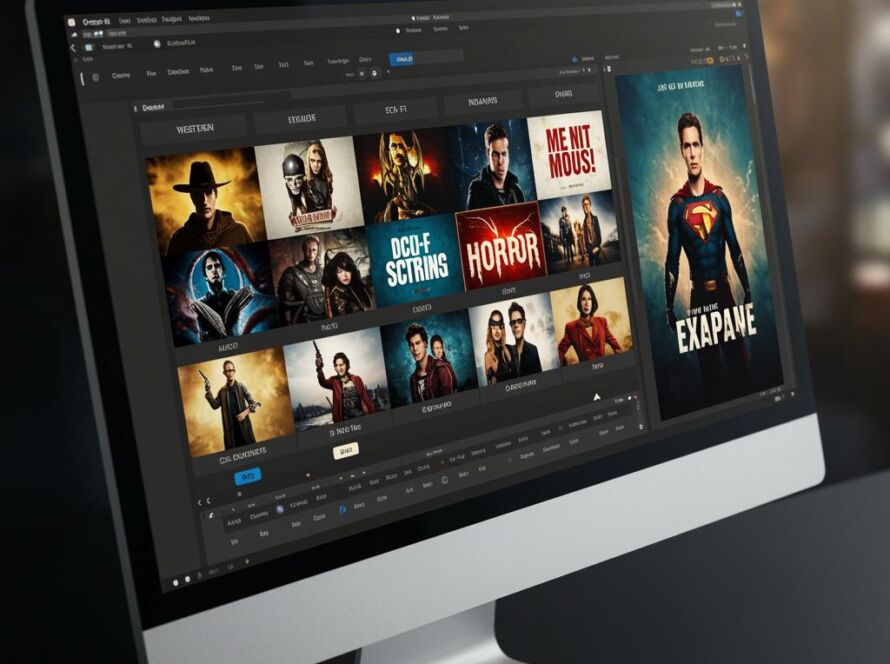 Create a featured image for a post about: Movie poster generator genre conventions