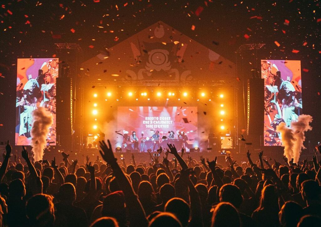 Create a featured image for a post about: Festival poster generator event atmosphere