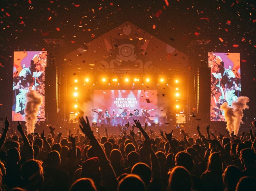 Create a featured image for a post about: Festival poster generator event atmosphere