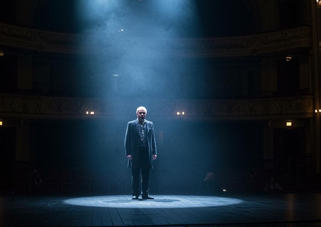 Create a featured image for a post about: Theater production generator dramatic presentation